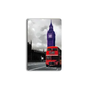 Big Ben England Poster Schilderij Tinnen Bord Vintage Muur Decor Voor Café Bar Pub Home Bierdecoratie Ambachten