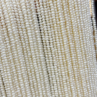 Perles d'eau douce de 2 à 2,5 mm, perles de millet, fil fin, mini grain de riz, bricolage avec pendentif en or/argent/cuivre/résine époxy