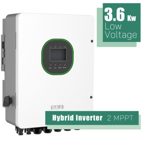 Onduleur hybride basse tension Saj 3,6 kW monophasé <span class=keywords><strong>2</strong></span> MPPT entrée PV 18A surdimensionnement 200 % <span class=keywords><strong>4</strong></span> parallèles - Product Image 1