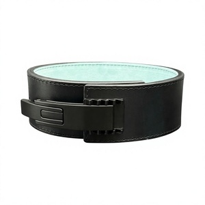 Custom Logo Leather Lever Weightlifting Belt for Men | Gym <b>Back</b> <b>Support</b> Powerlifting Bodybuilding Belt OEM Wholesale - Product Image 4