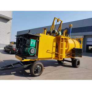 Impianto di Miscelazione Asfalto Professionale Certificato CE a Prezzo di Fabbrica, Mini Impianto Mobile per Asfalto con Miscelatore a Tamburo, Motore e Pompa, Miscelazione a Lotti, Rotazione Rapida - Product Image 4