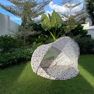 Produttore di grandi dimensioni telaio in vetroresina antivento tenda da spiaggia pop-up leggera spiaggia tenda da campeggio con logo - Product Image 1