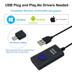 Ratón USB Jiggler, dispositivo con movimiento aleatorio, interruptor de encendido/apagado, mantiene el ordenador libre de controladores - Product Image 2