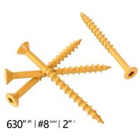 Assortiment de vis à bois autotaraudeuses à tête hexagonale en bois en quantité personnalisable Boîtes d'emballage blister pour vis