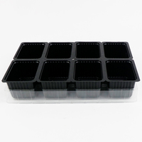 Plateau de semis de plantes de pépinière 16 cavités personnalisé plateau de multiplication de semences hydroponique plateaux de culture de semis en plastique