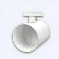 Valve de contrôle de débit d'air d'amortisseur de papillon de valve d'air scellée manuelle en PVC de qualité supérieure pour la fumée et l'échappement de conduit