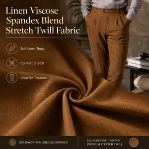 Tissu en rayonne et lin CEDL 2027, nouveau modèle de luxe léger, tissu synthétique en soie avec élasthanne, vente directe d'usine, échantillon gratuit, livraison incluse - Product Image 5