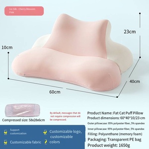 <span class=keywords><strong>Coussin</strong></span> <span class=keywords><strong>de</strong></span> lit ergonomique en mousse à mémoire <span class=keywords><strong>de</strong></span> forme réglable, avec refroidissement en soie glacée, pour soutien cervical, idéal pour les lecteurs, les joueurs et l'usage domestique - Product Image 1