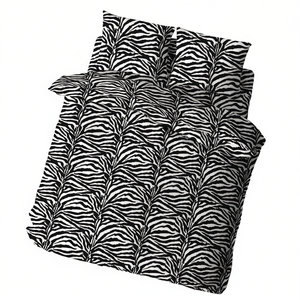 Juego de Funda Nórdica 100% Algodón Diseño ZEBRATO Tamaño Queen 200x200cm - Product Image 3