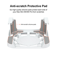 Support de Dissipation Thermique et Accessoires de Fixation pour Apple Mac Mini M4/M4 Pro, Panier de Rangement pour Ordinateur de Bureau, Installation Multiple