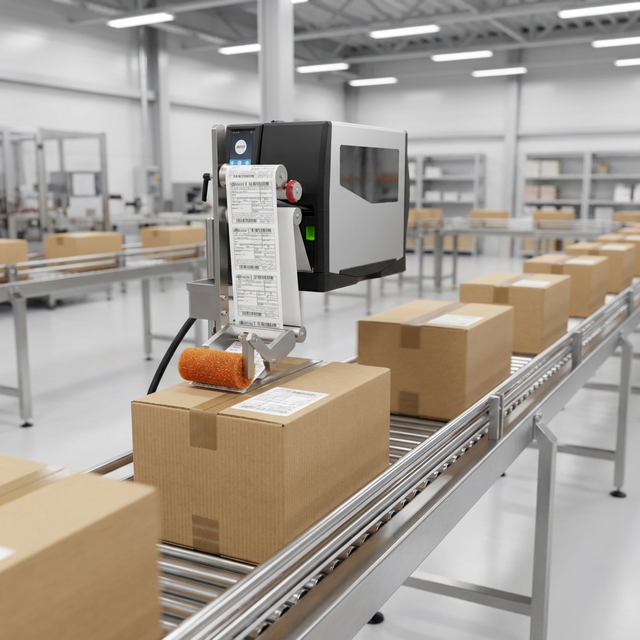 HPRT New Arrivals High-Speed Sticker Box Carton Labeller with Online Printing Print and Apply Labeling Machine Label Applicator