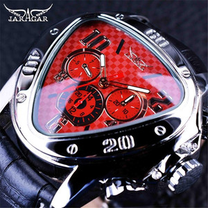 <span class=keywords><strong>Montre</strong></span> mécanique pour homme JARAGAR 951 <span class=keywords><strong>de</strong></span> classe supérieure, design avec bracelet en cuir, trois <span class=keywords><strong>aiguilles</strong></span>, automatique, étanche. - Product Image 5