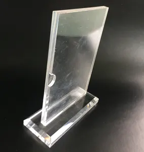 Arbeitsplatte Transparente Doppelseitigen Acryl Glas PMMA Vertikale Tabelle Einfügen A3 A4 A5 A6 Karte Preis Zeichen Label Menü Halter stehen