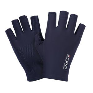 Guantes Deportivos de Medio Dedo de Seda de Hielo para Deportes Extremos, Unisex, para Ciclismo, Protección Solar, Delgados, Antideslizantes, Fáciles de Poner - Product Image 3