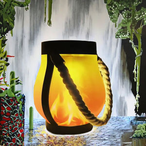 Lámpara de Jardín LED de Tamaño Pequeño, Nueva, con Clasificación IP65, de Silicio Monocristalino, Alimentada por Energía Solar, Impermeable, con Llama Parpadeante, Moderna - Product Image 3