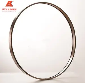 Высококачественная алюминиевая круглая декоративная настенная зеркальная рамка серебряного, розового, золотого и черного цвета для ванной комнаты