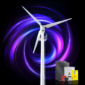 เครื่องกำเนิดไฟฟ้าพลังงานลมแบบแกนนอน 30KW 50KW 100KW ขนาดใบพัด 12 เมตร แรงดันไฟฟ้า 120V 220V 380V 480V พร้อมตัวควบคุม RX-30DK ความเร็วลม 3 เมตร/วินาที ระบบไฟฟ้ากระแสสลับสามเฟส - Product Image 1