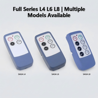 Télécommande industrielle sans fil LCC SAGA L6 à 6 boutons, simple vitesse, pour palan électrique, grue, treuil, chariot, système RF