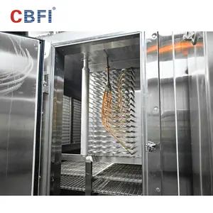 Industrieller IQF-Schock-Tunnel-Froster individuelles Schnellgefrieren Schnellfroster