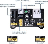 Composant électronique Fun Set Robot Starter Kit PCB Soldering Electron Kit, LED & Resistor Kits pour Raspberry Pi ESP32