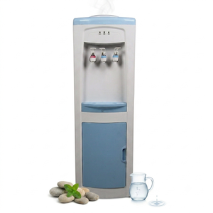 <span class=keywords><strong>Dispensador</strong></span> <span class=keywords><strong>de</strong></span> <span class=keywords><strong>Agua</strong></span> Ecológico <span class=keywords><strong>de</strong></span> 3 Grifos con Almacenamiento Inferior y Detalles <span class=keywords><strong>en</strong></span> Azul Claro para Oficina y Hogar - Product Image 1