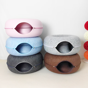 Nouvelle Tanière Écologique pour Chat en Feutre et Laine de Haute Qualité – Lit Tunnel Confortable et Douillet pour Chats - Product Image 1