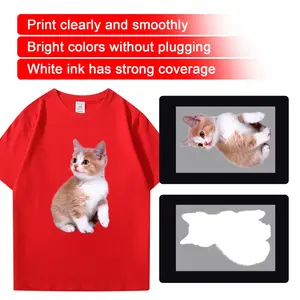 Película DTF mate de doble cara 2023, película de transferencia de calor de cáscara caliente, película PET DTF 60cm 100m, impresiones para camisetas, ropa