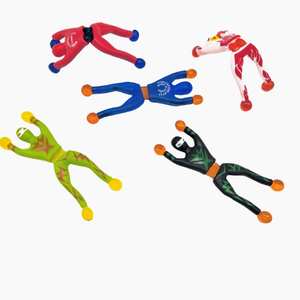 Giocattolo <span class=keywords><strong>Uomo</strong></span> <span class=keywords><strong>Ragno</strong></span> da Parete in Plastica Adesiva per Bambini - Antistress con Acrobazie sul Muro - Product Image 1