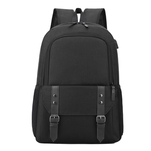 Mochila para Portátil de Gran Capacidad, Impermeable, con Puerto USB, Multifuncional, Diseño Geométrico Simple, Moderna, para Viajes de Negocios, de Poliéster - Product Image 1