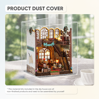 ODM 2025 Nouvelle maison miniature DIY Librairie Magique Artisanat en bois Métal Plastique Papier Lumière LED Puzzle 3D en bois 23x18x24cm >14 ans