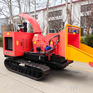 Florestal Grande Capacidade Diesel 40hp 50hp 80hp 100hp Tree Wood Chipper Crawler/Wheel Shredder Máquina De Barbear De Madeira Chipper - Product Image 3