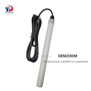 <span class=keywords><strong>Antena</strong></span> Omnidireccional Exterior de Fibra de Vidrio Corta, Mini, de Frecuencia Completa, Blanca, para WiFi 4G 5G, con <span class=keywords><strong>Cable</strong></span> RG58 de 3 Metros - Product Image 3