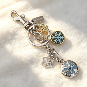 Aesthetic Gradient Rhinestone Star Tassel Keychain Gold Silver Metal <b>Key</b> Ring Cute Bag Hanging Pendant Decorative Gift For Women - Product Image 4