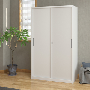 Steel Office Locker <b>with</b> <b>Key</b> <b>Lock</b> Metal Wardrobe Storage Cabinets for Clothes Storage Extra-Large Capacity Wardrobe for Workshop - Product Image 2