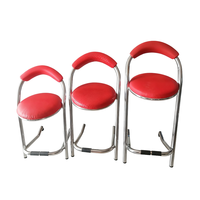 Chaise de bar moderne de qualité supérieure Successor, ergonomique, dossier haut, revêtement en cuir durable, écologique, pour hôtel, maison, salles de jeux