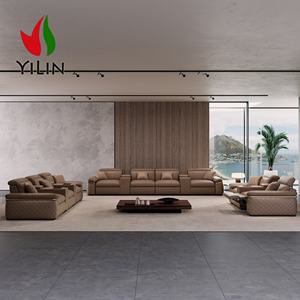 Modernes 6-Sitzer Leder Sofa Set mit Elektrischer Relaxfunktion, Ausziehbarer Massagefunktion für Heimkino und Wohnzimmer (3+2+1 Sitzplätze) - Product Image 4