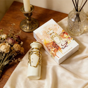 น้ำหอมผู้หญิงคุณภาพสูง EDP 100 มล. ขวดตกแต่งสีชมพูและสีทองสุดหรู กลิ่นหอมแบบอาหรับตะวันออก พร้อมบรรจุภัณฑ์ลายดอกไม้แบบสีน้ำ - Product Image 3