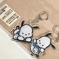Clips en acrylique Kawaii - Porte-badge double face et accessoires de porte-clés - Clips PP personnalisés