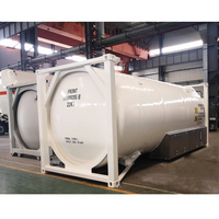 Conteneur-citerne ISO T75 de 20 pieds, capacité de 21 000 L, certifié ASME, pour le transport et le stockage de l'oxyde nitreux et du GNL liquide