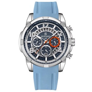 REWARD 832263M Quartz Sports Silicone Men's Watch with Waterproof <b>Calendar</b> Chronograph Luminous Watches for Men Montres Hommes - Product Image 3