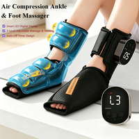 Nouveau masseur de jambes GR-2036 avec compression par airbag, pétrissage et chaleur pour les jambes, les articulations et les pieds ; masseur électrique pour pieds et chevilles