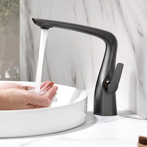 Grifo Mezclador de Latón para <span class=keywords><strong>Lavabo</strong></span> de Fábrica de Guangdong, Monomando de un Solo Orificio, Montado en Cubierta, Agua Fría y Caliente para Baño/Lavadero - Product Image 3