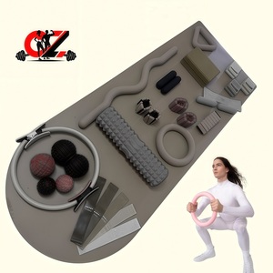 Set de Fitness para el Hogar: Barra de Pesas con Logotipo Personalizado de Fábrica CZ, Anillo de Silicona para Ejercicios, Tapete de Yoga, Accesorios de Yoga y Pilates - Product Image 1