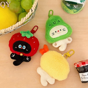 QY Llavero De Gato De Peluche Anime Con Aleación De Zinc Colgante Para Mochila Y Bolso Regalo Para Parejas Al Por Mayor - Product Image 5