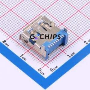 HC-USB3.0-L142-ZJ USB Connector SMD Connector ( Connector Type: Type-A )( Protocol Standard: USB 3.0 )( Gender: Female ) - Product Image 2