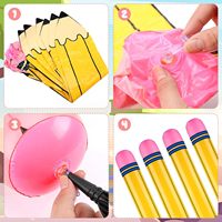 Grand ballon gonflable en PVC pour adolescents et adultes, idéal comme décoration suspendue pour fêtes d'anniversaire, accessoire photo pour la remise des diplômes et prix.