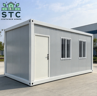 Maisons préfabriquées en usine, maison-conteneur 20 pieds, toilettes portables personnalisables pour les chantiers de construction en plein air, fenêtres et portes