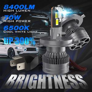 Lumières de camion pratiques bon marché Sunshiny phare LED H4 phares de camion H4 8400lm 70w systèmes d'éclairage de camion pour fourgonnettes de voiture universelles - Product Image 3