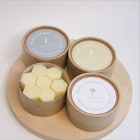 Emballage personnalisé pour bougies biodégradables naturelles, tube en papier cylindrique pour bougies avec logo personnalisé