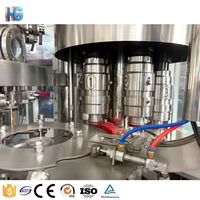 Machine de remplissage de canettes de boissons gazeuses isobariques linéaires 3000BPH, ligne de production automatique de cannettes de soda